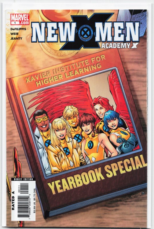 New X-Men: Academy X Yearbook (2005) (2005), raw, ungraded comic book — front cover