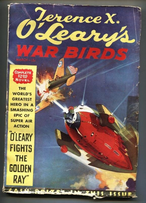 Terence X. O'Leary's War Birds #1 (1935), raw, ungraded comic book — front cover