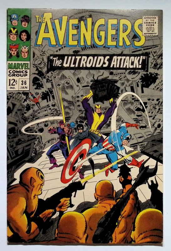 The Avengers #36 (Marvel Comics, 1967), raw, ungraded comic book — front cover