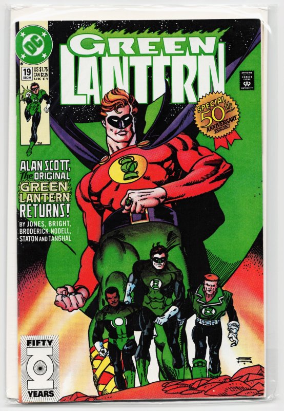 Green Lantern #19 (DC Comics, 1991), raw, ungraded comic book — front cover