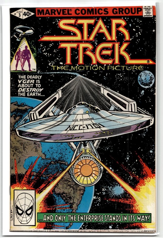 Star Trek #3 (Marvel Comics, 1980), raw, ungraded comic book — front cover