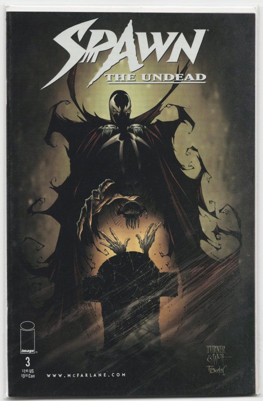 Spawn: The Undead #3 (Image Comics, 1999), raw, ungraded comic book — front cover