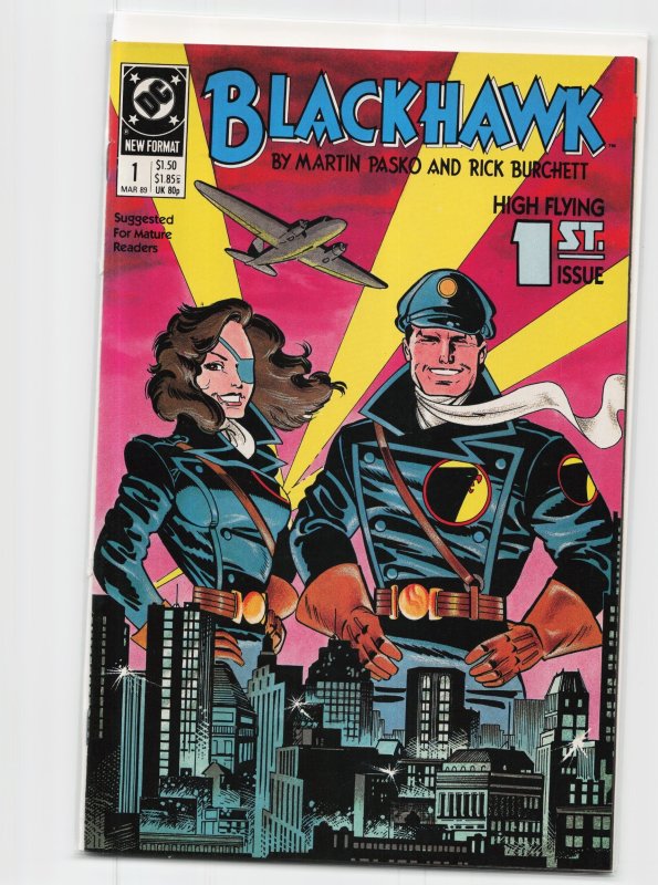 Blackhawk #1 (Quality Comics, 1989), raw, ungraded comic book — front cover