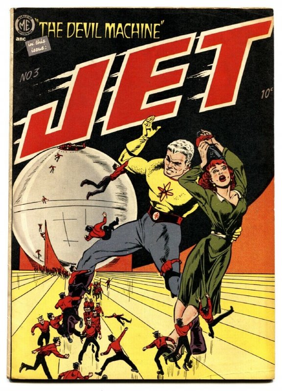 Jet Powers #3-1951-Bob Powell Cover and Stories-Al Williamson Art-Spicy Vixens (Magazine Enterprises, 1951), raw, ungraded comic book — front cover