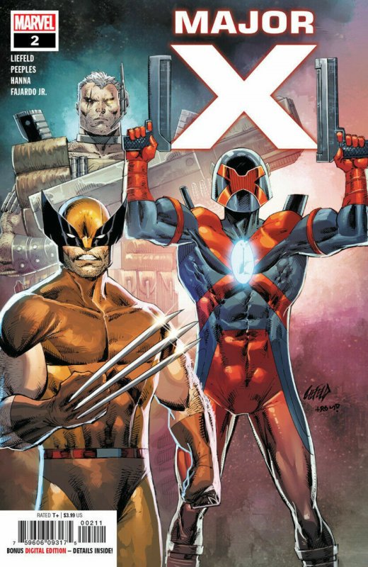 Major X #2 (Marvel Comics, 2019), raw comic book in VF/NM condition — front cover