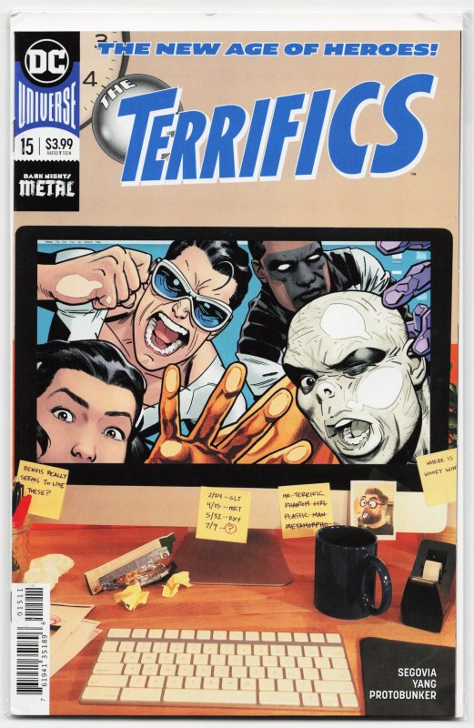 The Terrifics #15 (2019), raw, ungraded comic book — front cover