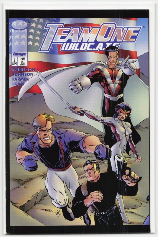 Team One: WildC.A.T.S #2 (1995), raw, ungraded comic book — front cover