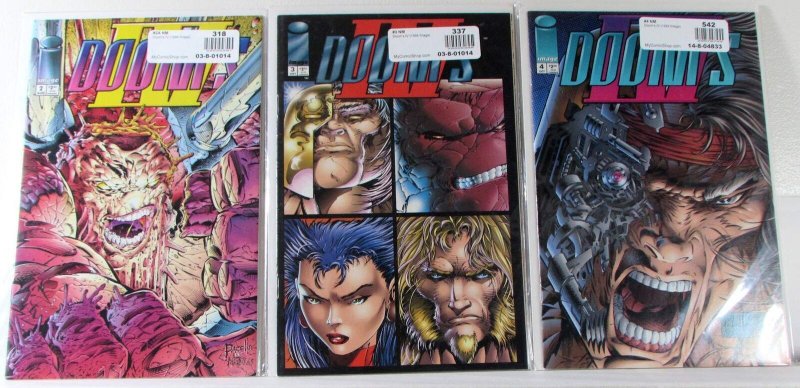 Doom's IV Lot of 3 #2, 3, 4 (1994) Image Comics 8.0 VF 1st Print Comic Books (Image Comics, 1994), raw comic book in VF 8.0 condition — front cover