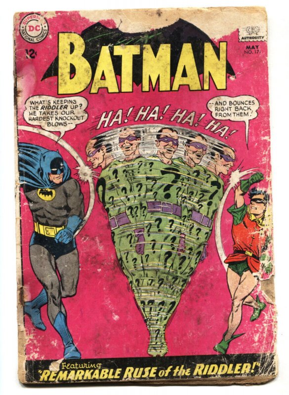 Batman #171 (DC Comics, 1965), raw comic book in FR condition — front cover