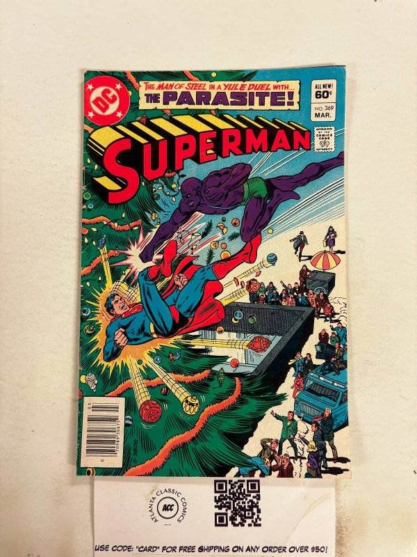 Superman #369 (DC Comics), raw comic book in VF condition — front cover