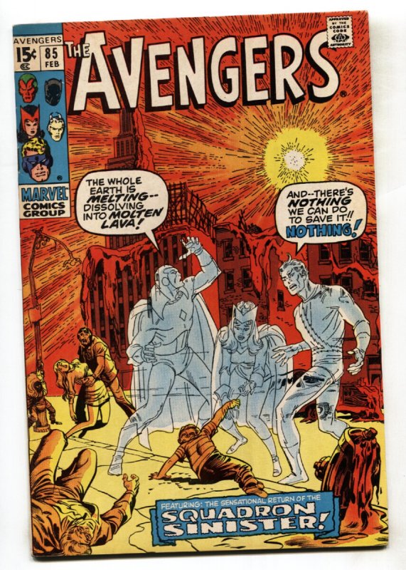 Avengers #85 (Marvel Comics, 1971), raw comic book in VF- condition — front cover