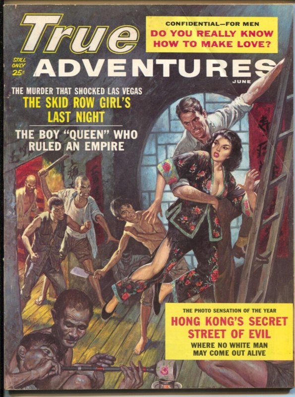 MAG: True Adventures 6/1962-New-Raphael DeSoto Pulp Style Cover-cheesecake-sc..., raw, ungraded comic book — front cover