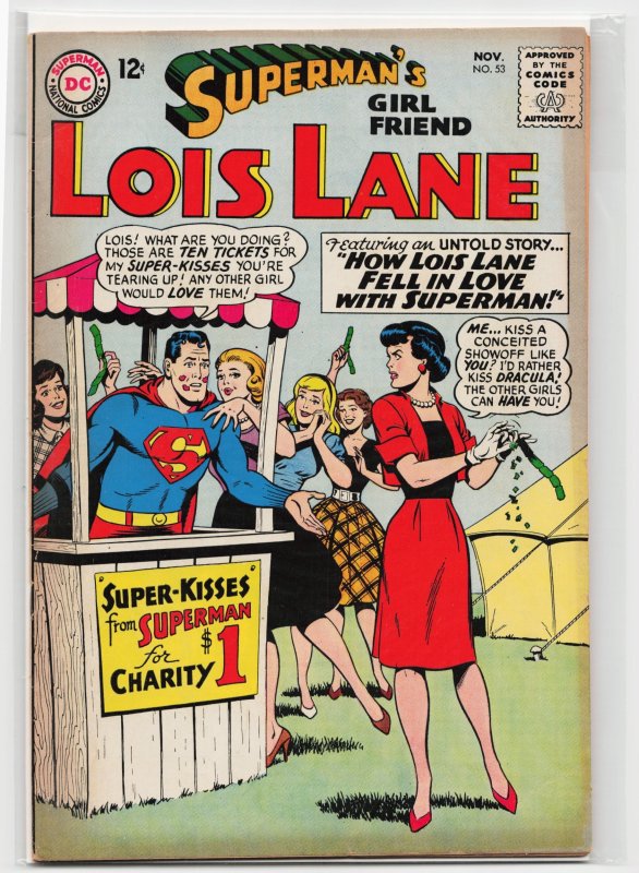 Superman's Girl Friend, Lois Lane #53 (DC Comics, 1964), raw, ungraded comic book — front cover