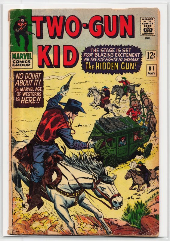 Two-Gun Kid #81 (Marvel Comics, 1966), raw, ungraded comic book — front cover