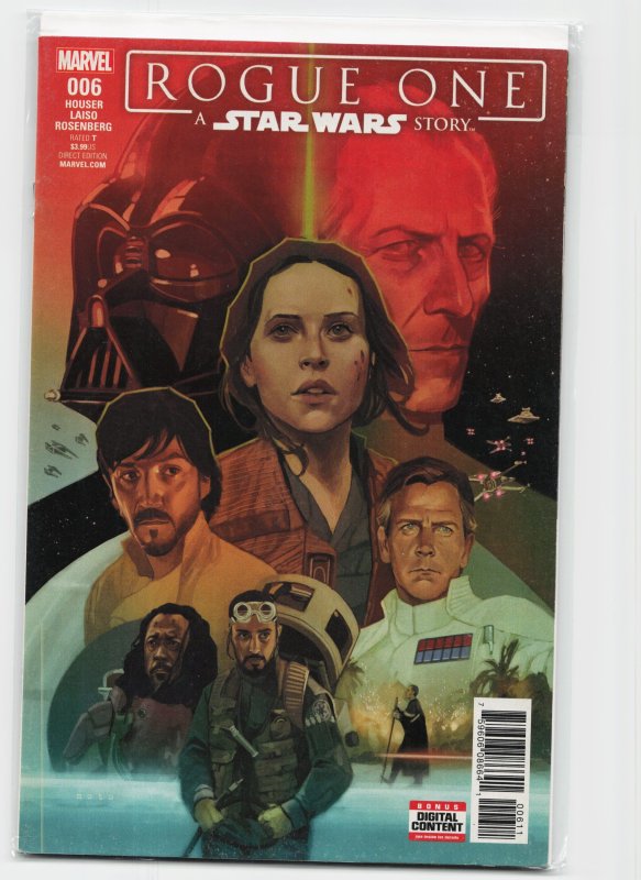 Star Wars: Rogue One Adaptation #6 (2017), raw, ungraded comic book — front cover