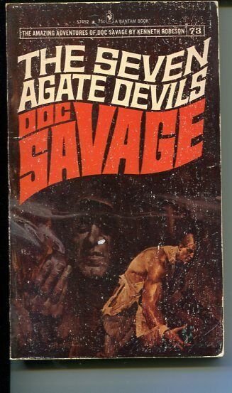 Pulp: Doc Savage-The Seven Agate Devils #73, raw, ungraded comic book — front cover