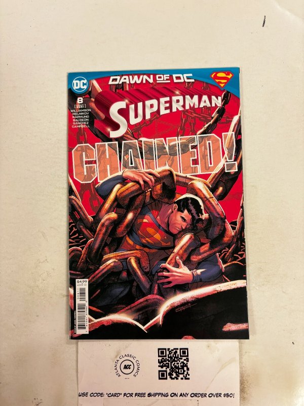 Superman #8 (DC Comics, 1990), raw comic book in NM condition — front cover