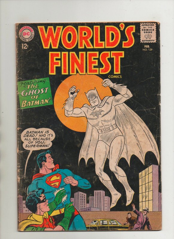 World's Finest #139 (DC Comics, 1964), raw comic book in 3.5 condition — front cover