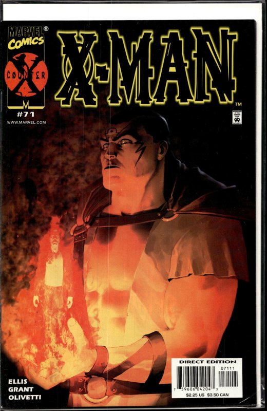 X-Man #71 (2001), raw, ungraded comic book — front cover