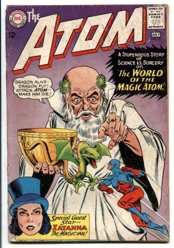 Atom #19 (DC Comics, 1965), raw, ungraded comic book — front cover