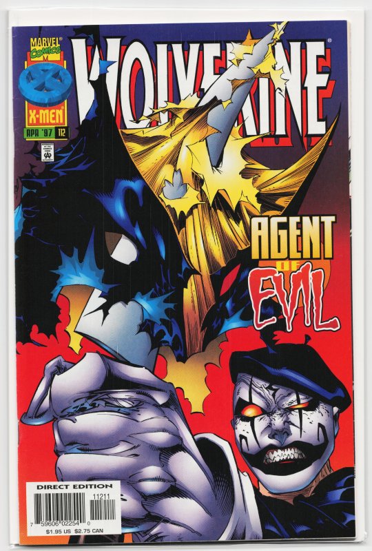 Wolverine #112 (Marvel Comics, 1997), raw, ungraded comic book — front cover