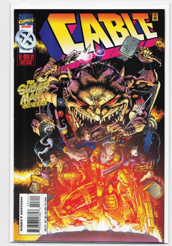 Cable #27 (Marvel Comics, 1996), raw, ungraded comic book — front cover