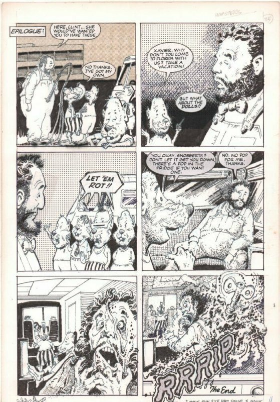 Adolescent Radioactive Black Belt Hamsters 3-D #3 (1986), raw, ungraded comic book — front cover