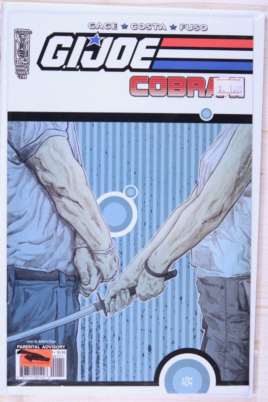 G.I. Joe: Cobra II #1 (IDW Publishing, 2010), raw comic book in NM+ 9.6 condition — front cover