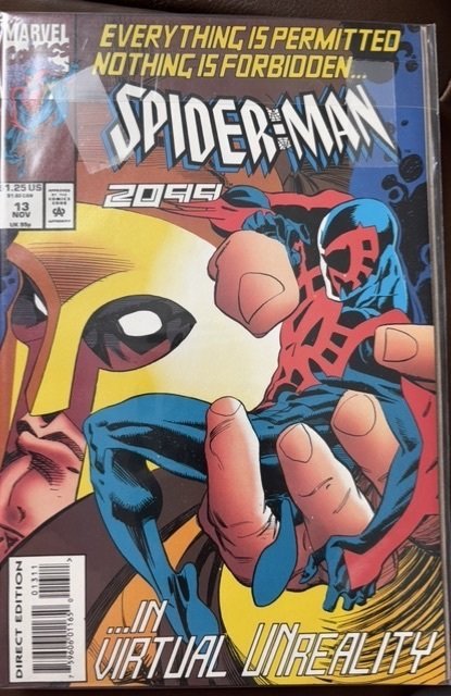 Spider-Man 2099 #13 (Marvel Comics, 1993), raw, ungraded comic book — front cover