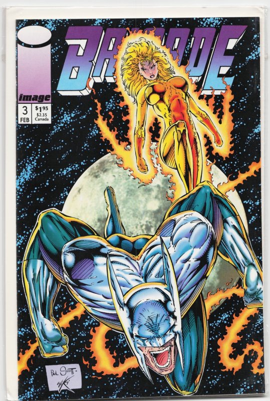 Brigade #3 (Image Comics, 1993), raw, ungraded comic book — front cover