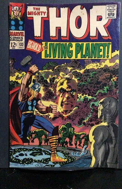 Thor #133 (Marvel Comics, 1966), raw, ungraded comic book — front cover