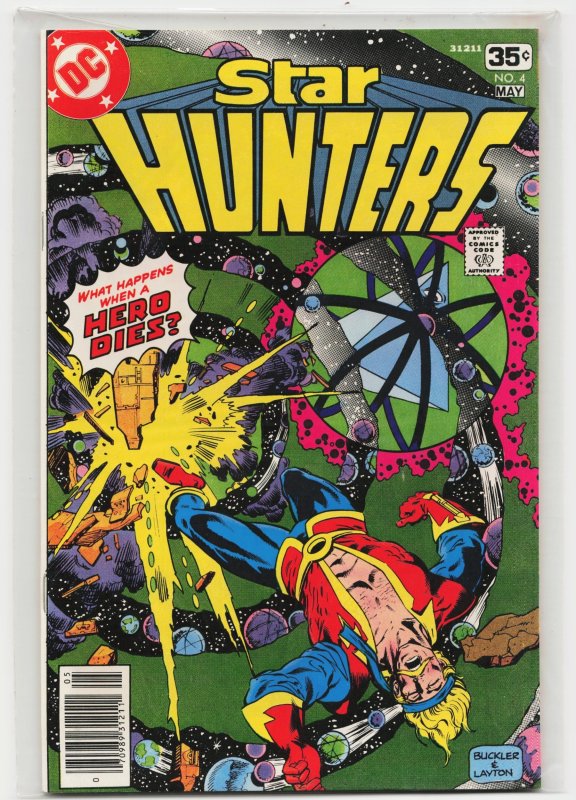 Star Hunters #4 (1978), raw, ungraded comic book — front cover