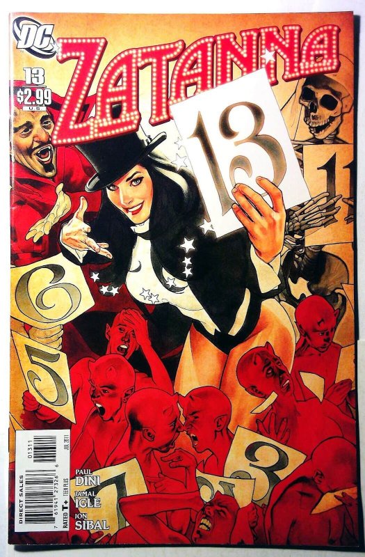 Zatanna 2nd Series #13 (DC Comics, 2011), raw, ungraded comic book — front cover