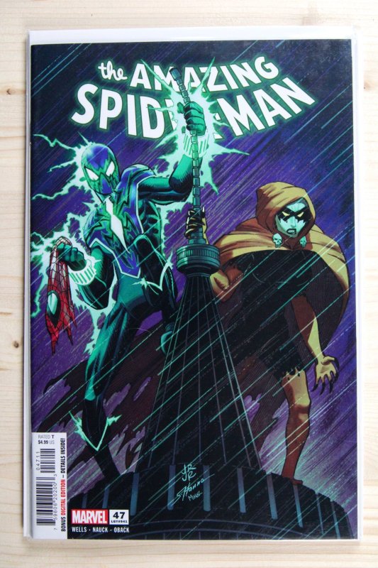 The Amazing Spider-Man #47 (Marvel Comics, 2024), raw comic book in NM+ 9.6 condition — front cover