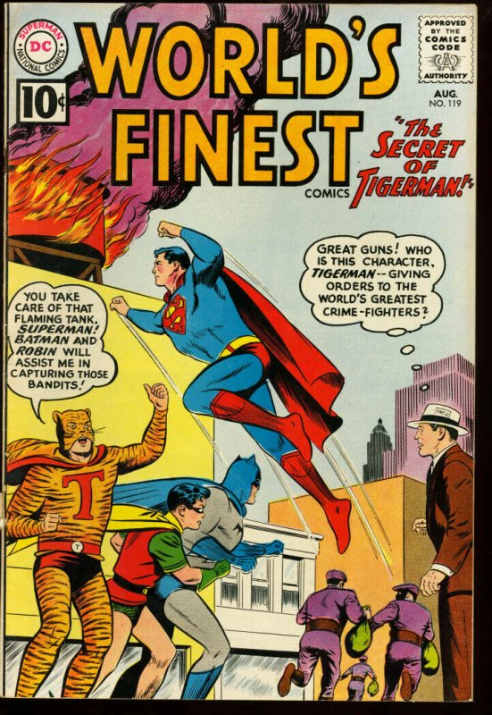 World's Finest #119 (DC Comics), raw comic book in VG condition — front cover
