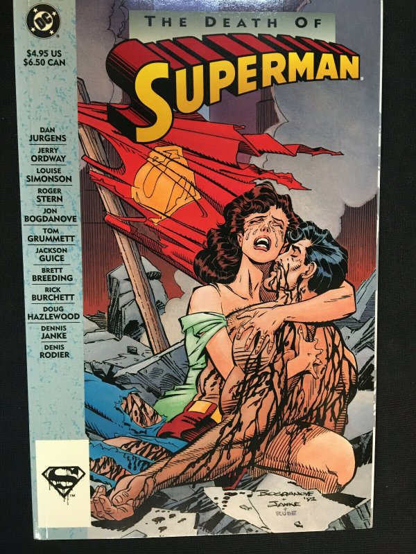 DC Comics the Death of Superman Tpb Vf-Nm (DC Comics), raw comic book in NM condition — front cover