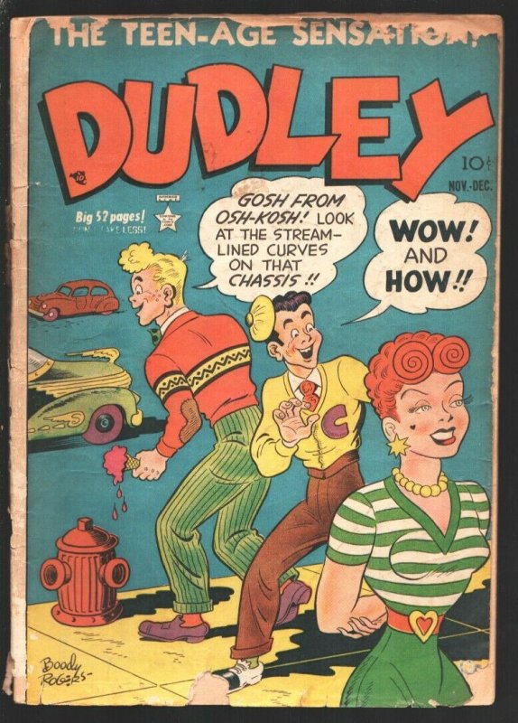 Dudley #1 (1949), raw, ungraded comic book — front cover