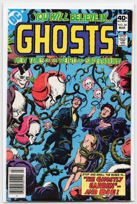 Ghosts #86 (DC Comics, 1980), raw, ungraded comic book — front cover