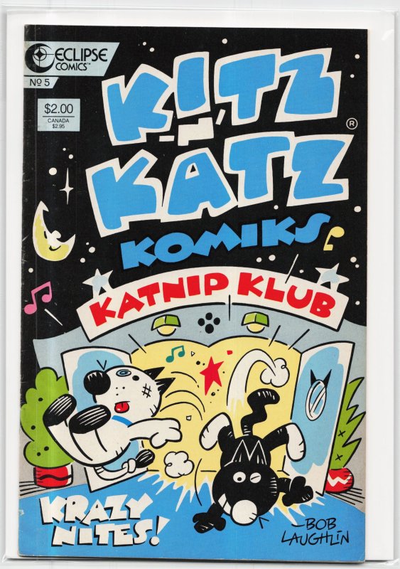 Kitz 'n' Katz Komiks #5, raw, ungraded comic book — front cover