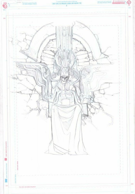 Extraordinary X-Men Apocalypse Pencil Design Art by Humberto Ramos, raw, ungraded comic book — front cover