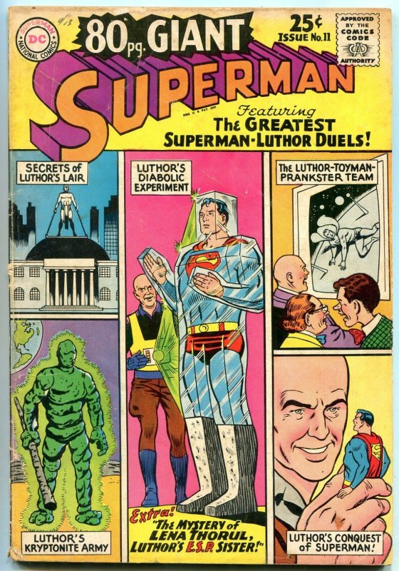 80 Page Giant #11 (DC Comics, 1965), raw comic book in VG condition — front cover