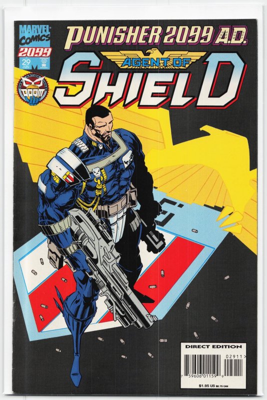 Punisher 2099 #29 (Marvel Comics, 1995), raw, ungraded comic book — front cover