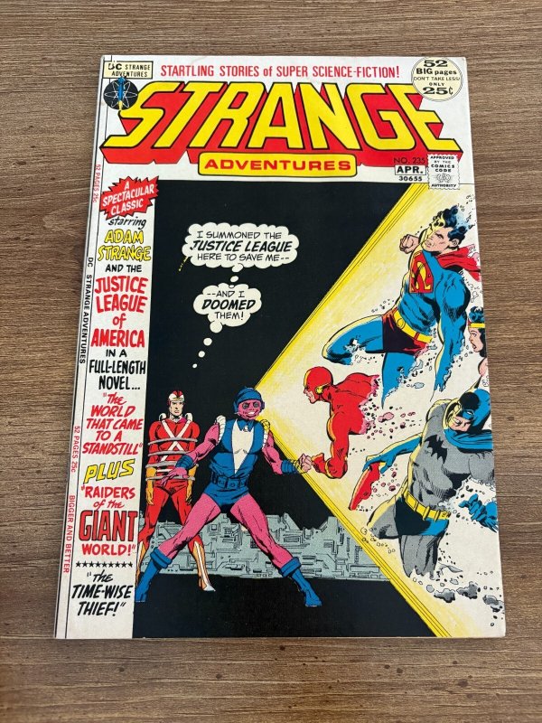 Strange Adventures #235 (DC Comics, 1972), raw comic book in VF- condition — front cover