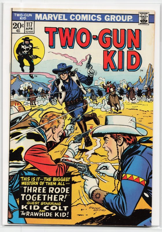 Two-Gun Kid #117 (Marvel Comics, 1974), raw, ungraded comic book — front cover