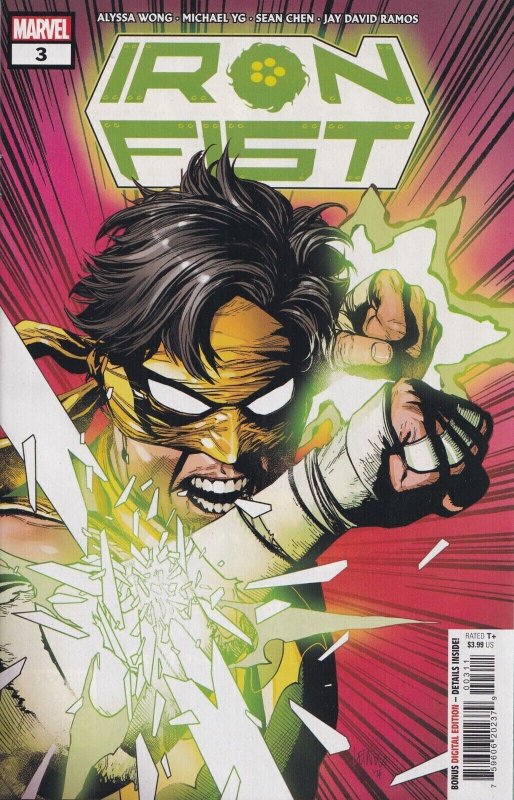 Iron Fist #3 (Marvel Comics, 2022), raw, ungraded comic book — front cover