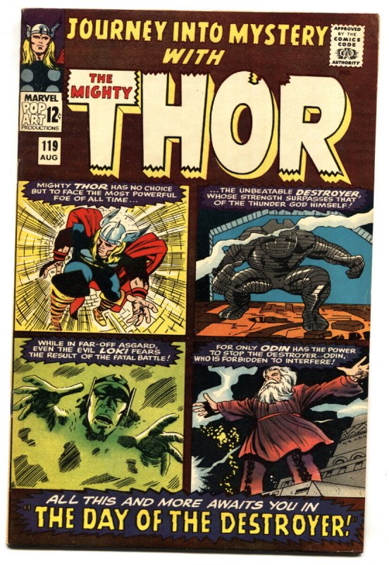 Journey into Mystery #119 - 1965 - Marvel - VF+ - Comic Book (Marvel Comics, 1965), raw comic book in VF+ condition — front cover