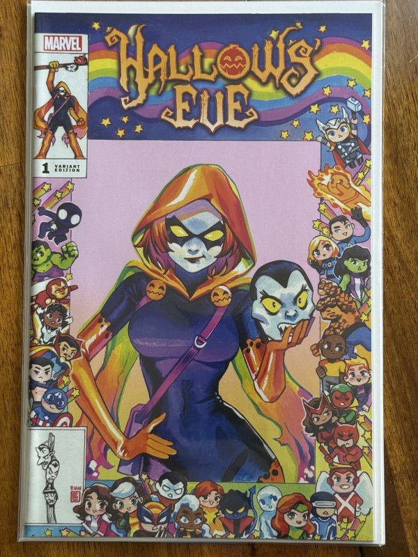 All Hallow's Eve #1 (Marvel Comics, 2023), raw comic book in NM+ 9.6 condition — front cover