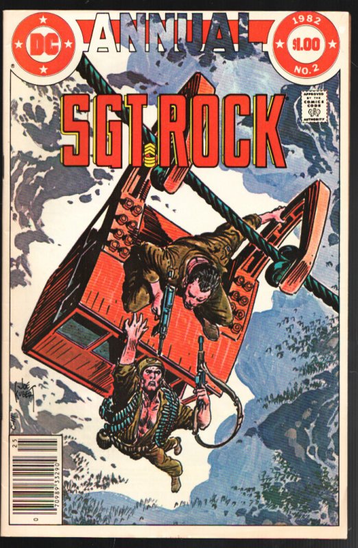 Sgt. Rock Annual #2 (DC Comics, 1982), raw comic book in FN+ condition — front cover