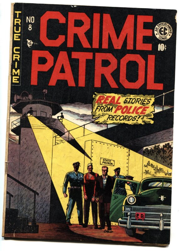 Crime Patrol #8-1948-Rare Sci-Fi Prototype Issue-EC Comic Book, raw, ungraded comic book — front cover