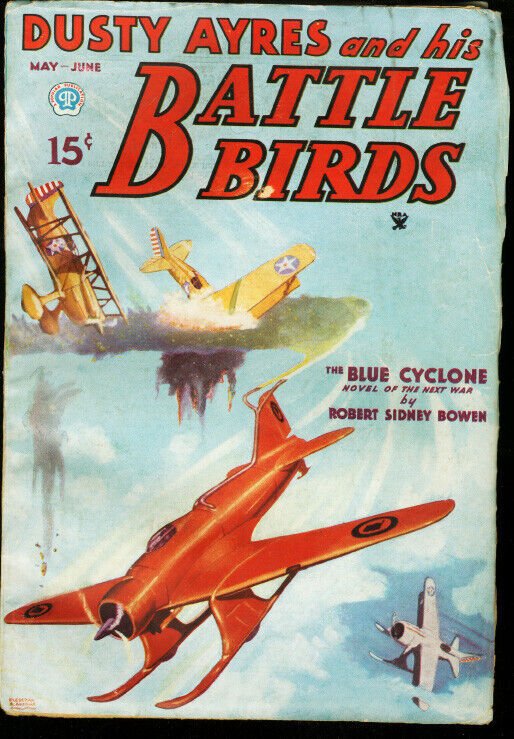 Dusty Ayeres and His Battle Birds 1935 May Sci Fi War FN (Street & Smith, 1935), raw comic book in FN condition — front cover